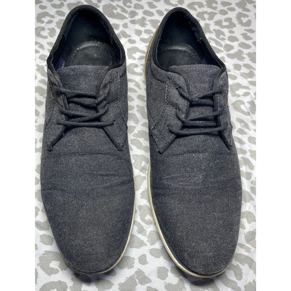 Restoration Men’s Casual Sneakers Dark Gray Tan Lace Up Size 10 Pre‑Owned